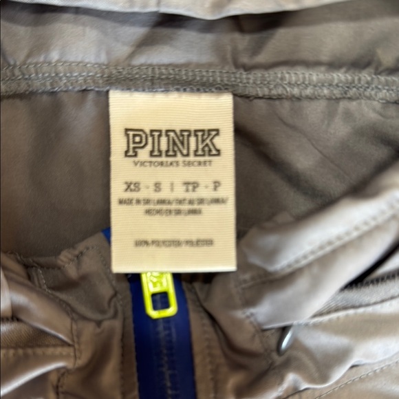 PINK Victoria's Secret Gray Jacket with Blue and Yellow Zipper - Picture 3 of 13